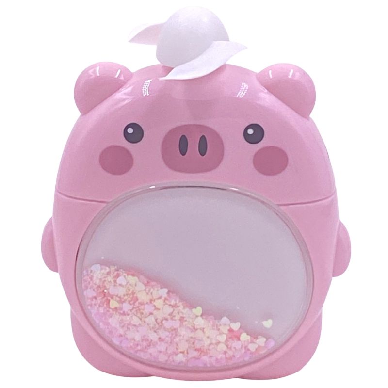 Mini Ventilador de Mesa C/ Glitter - Pig