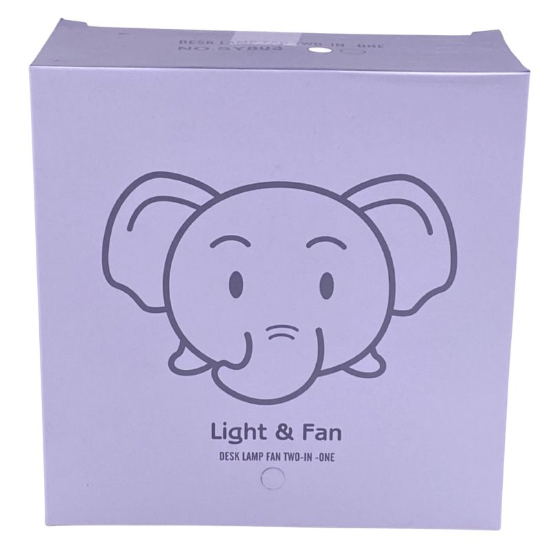 Mini Ventilador de Mesa Elefante - Branco
