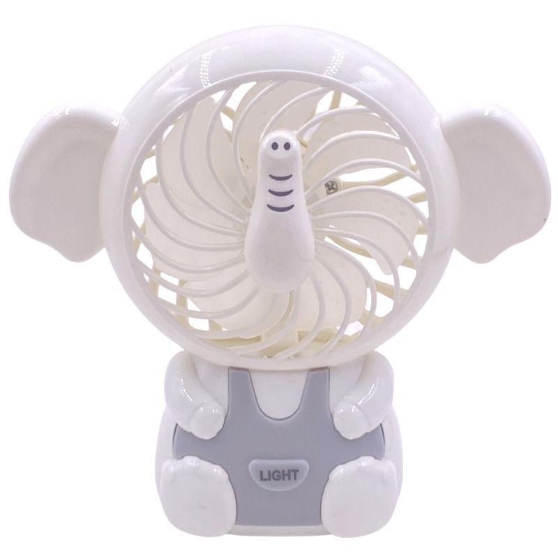 Mini Ventilador de Mesa Elefante - Branco