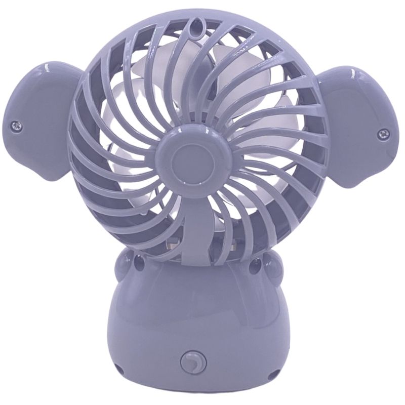 Mini Ventilador de Mesa Elefante - Cinza