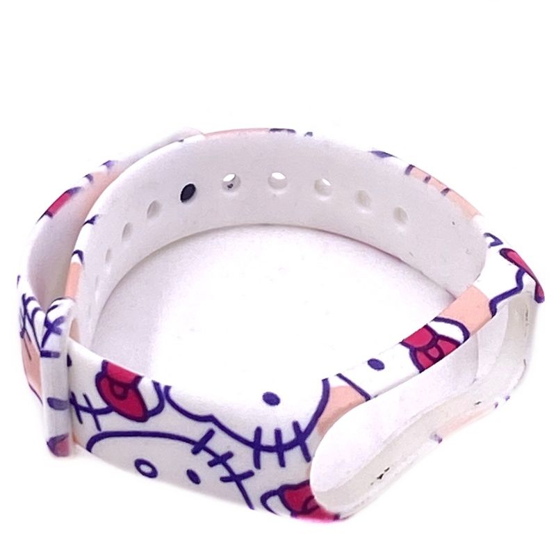 Pulseira Estampada para Relógio Mi Band 3/4 - Hello Kitty