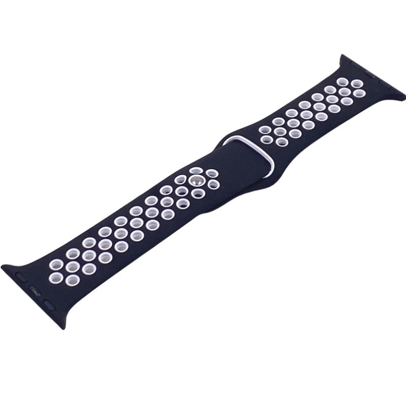 Pulseira Furo para Apple Watch 38mmS - Preto/Branco