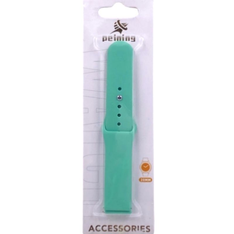 Pulseira Silicone Esportiva 20mm - Verde Água