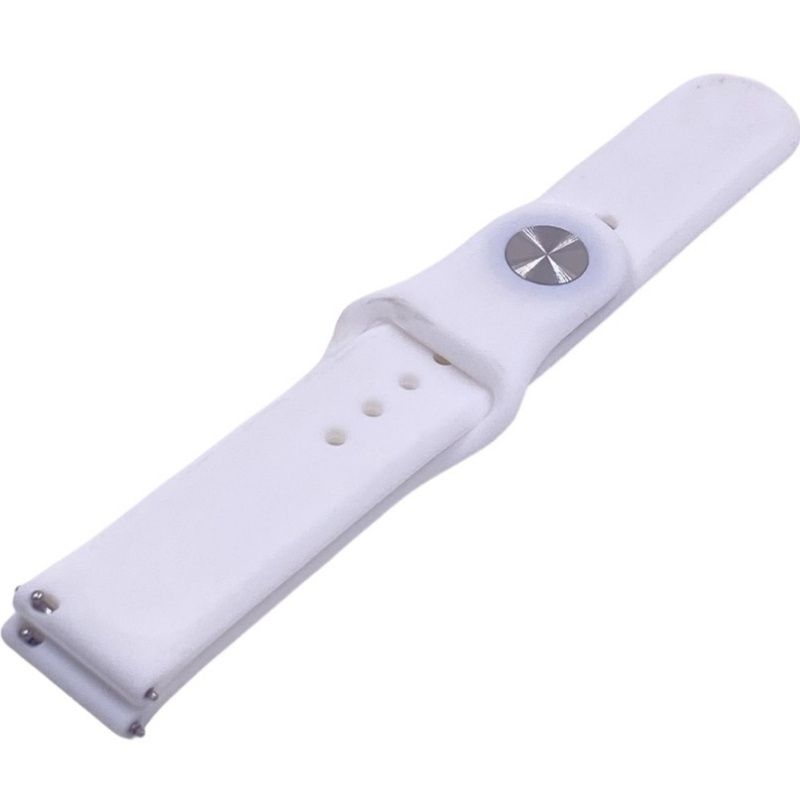 Pulseira Silicone Esportiva 20mm - Branco