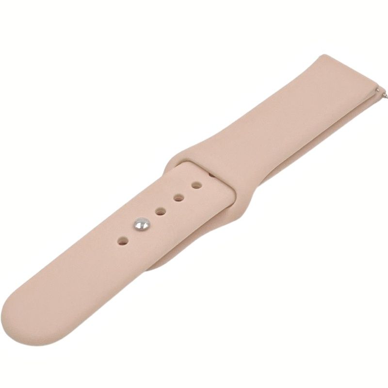 Pulseira Silicone Esportiva 20mm - Rosa Claro