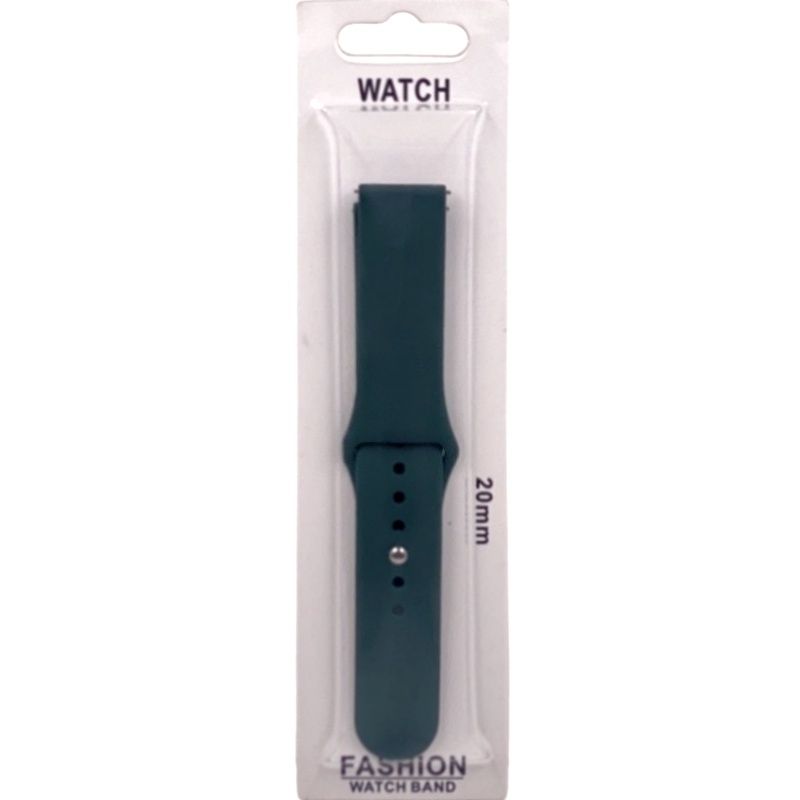 Pulseira Silicone Esportiva 20mm - Verde Petróleo