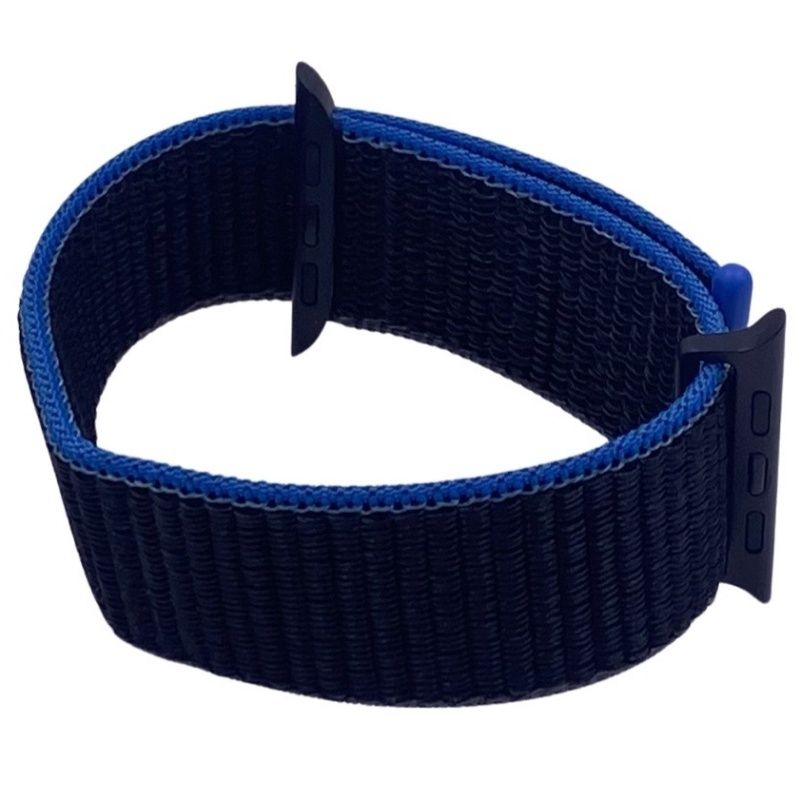 Pulseira Nylon Loop Color para SmartWatch 42/44mm - Preto/Azul
