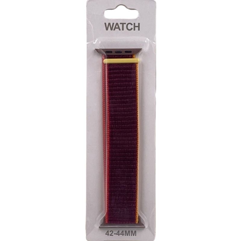 Pulseira Nylon Loop Color para SmartWatch 42/44mm - Vermelho/Laranja