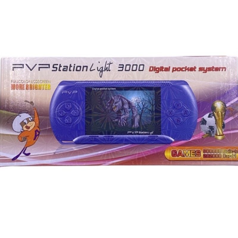 Mini Game Portátil PVP 3000 8 bits - Preto