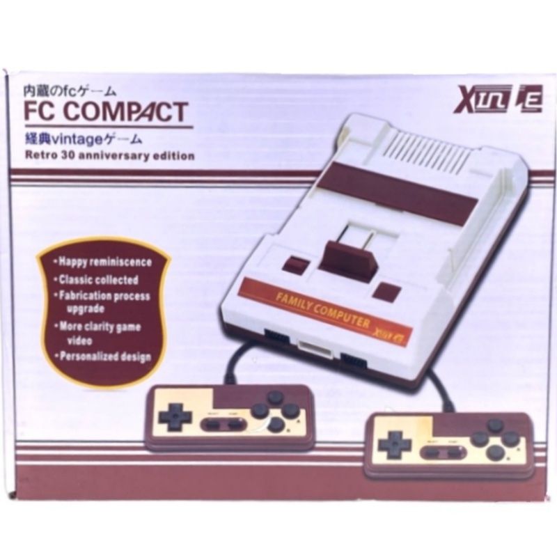 Vídeo Game FC Compact Vintage 410 Jogos - 8 bits