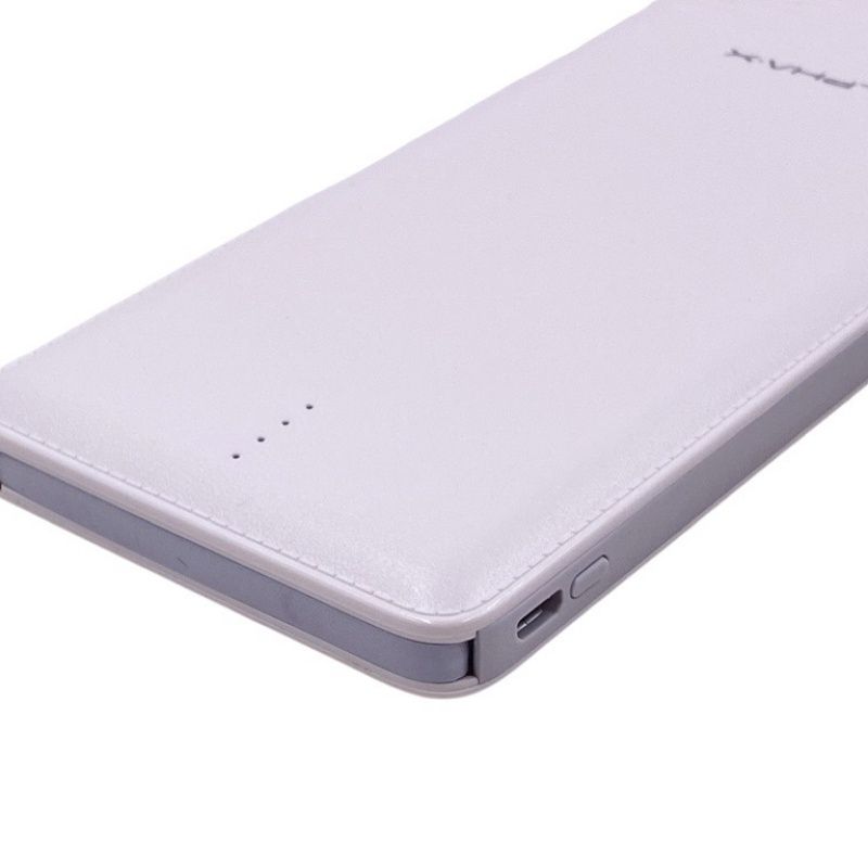 Bateria Extra Portátil Universal Power Bank HRebos Alpha.X E13 Usb - 13000mAh - Branco
