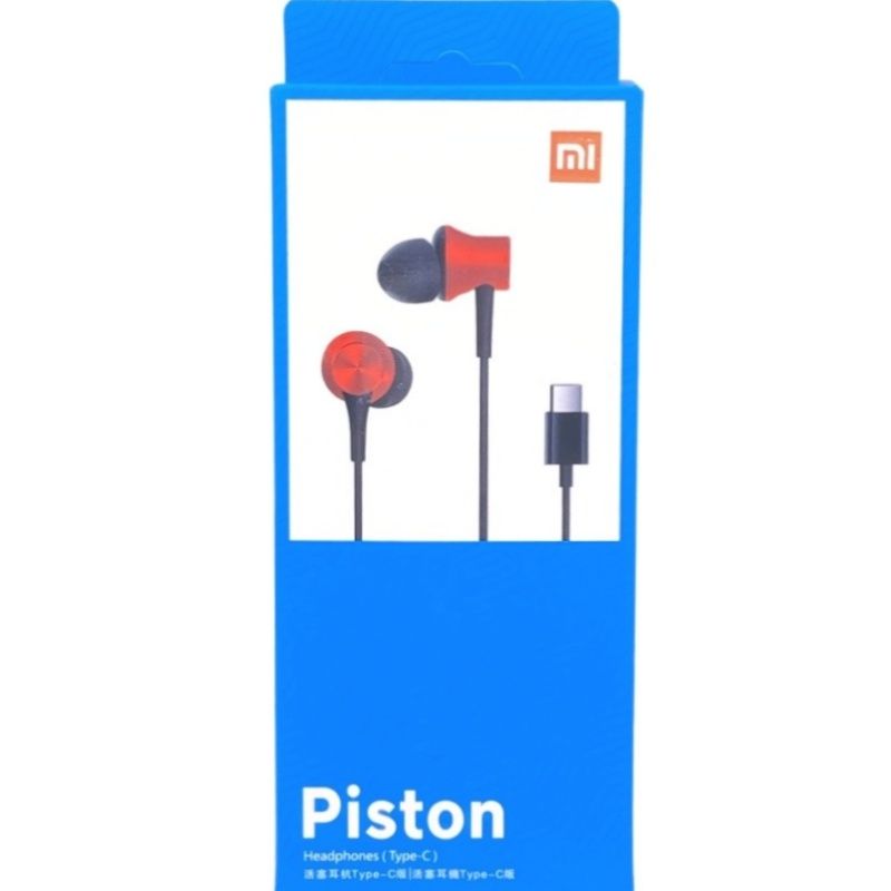 Fone de Ouvido MI Piston Type C - Vermelho