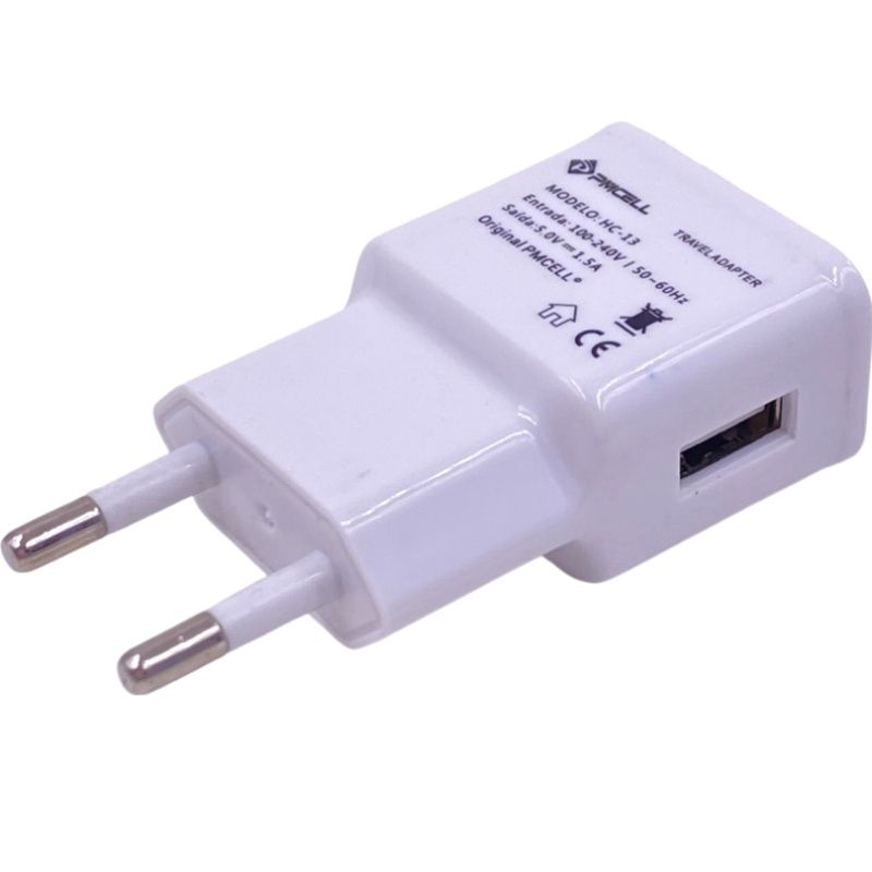 Carregador de Parede Universal Usb PMCELL HC-13 - 1.5A - Branco