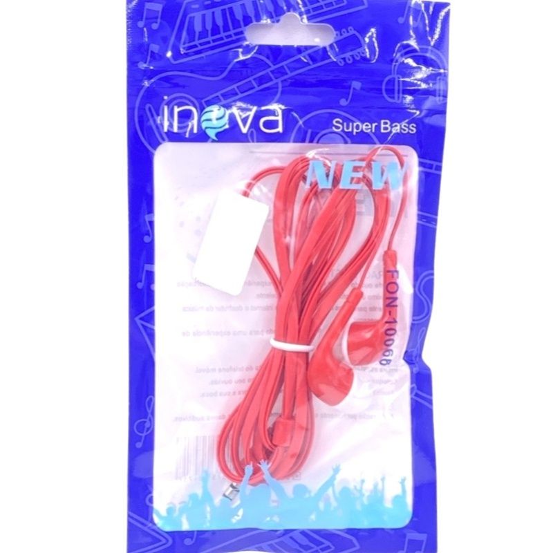 Fone de Ouvido Fon-10066 Inova - Vermelho