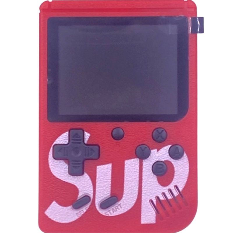 Mini Game Boy Portátil Sup Led 3'' com Controle - Vermelho