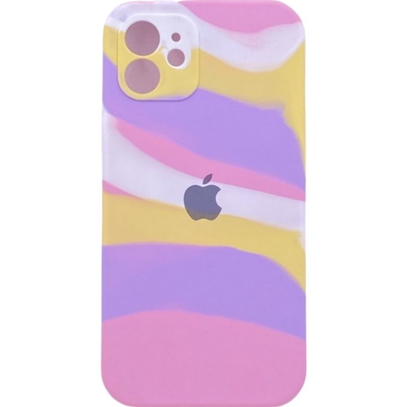 Capa Autêntica Colorful - Rosa/Lilás/Amarelo p/ IPhone 12 - 6.1''