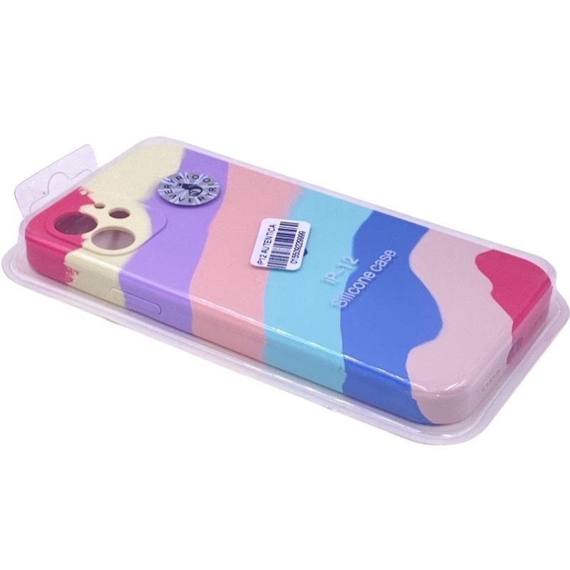 Capa Autêntica Colorful - Lilás/Rosa/Azul