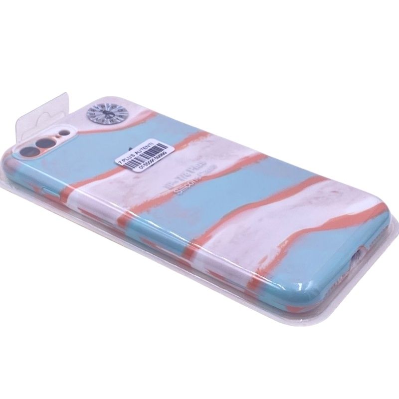Capa Autêntica Colorful - Azul Tiff./Laranja/Branco