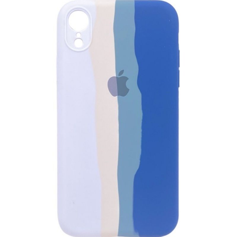 Capa Autêntica Colorful - Branco/Azul p/ IPhone XR
