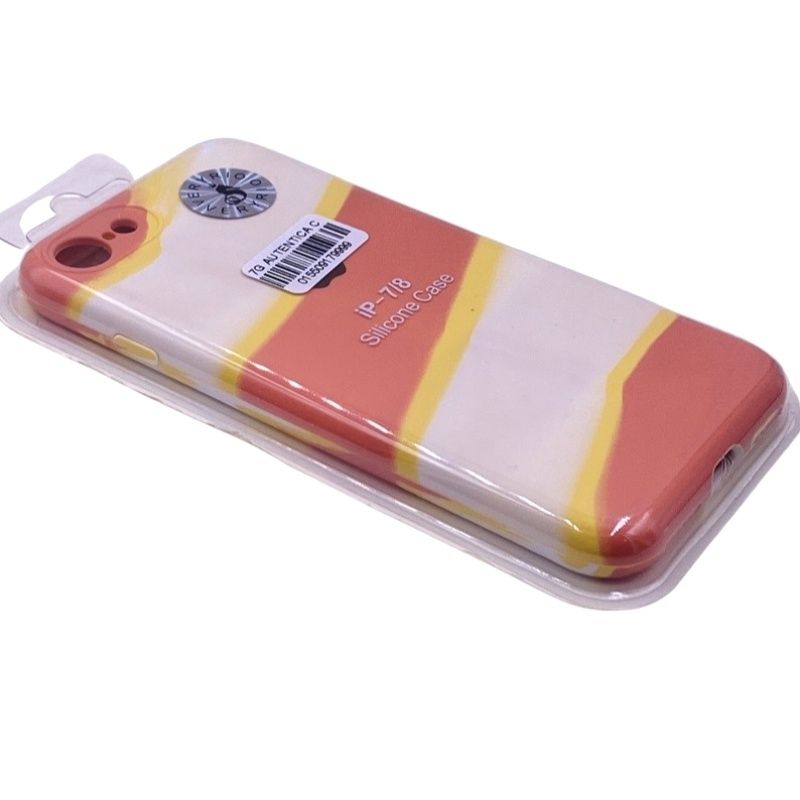 Capa Autêntica Colorful - Coral/Branco p/ IPhone 7G/8G