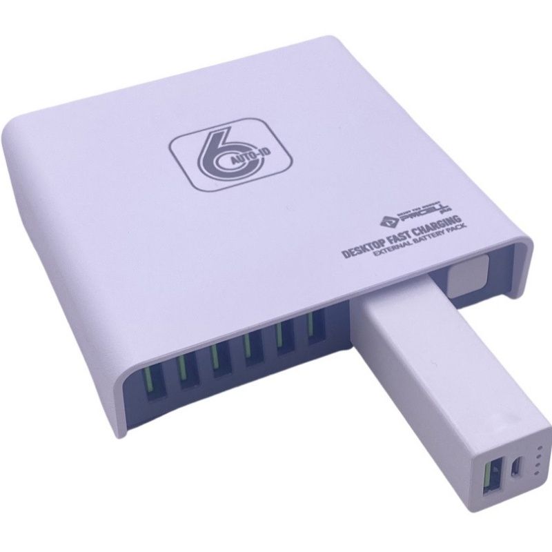Carregador de Tomada Hub 6 Usb + Power Bank Externa 2600mAh PMCELL HC-54