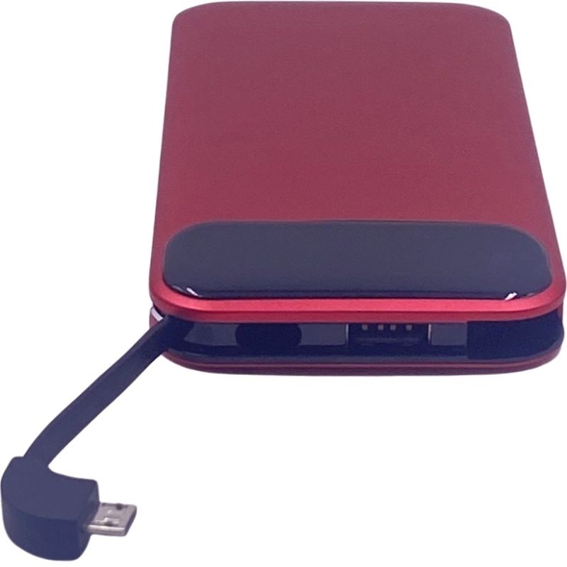 Bateria Extra Portátil Universal Power Bank Gold Luthor Usb - MP-D001 - 10000mAh - Vermelho