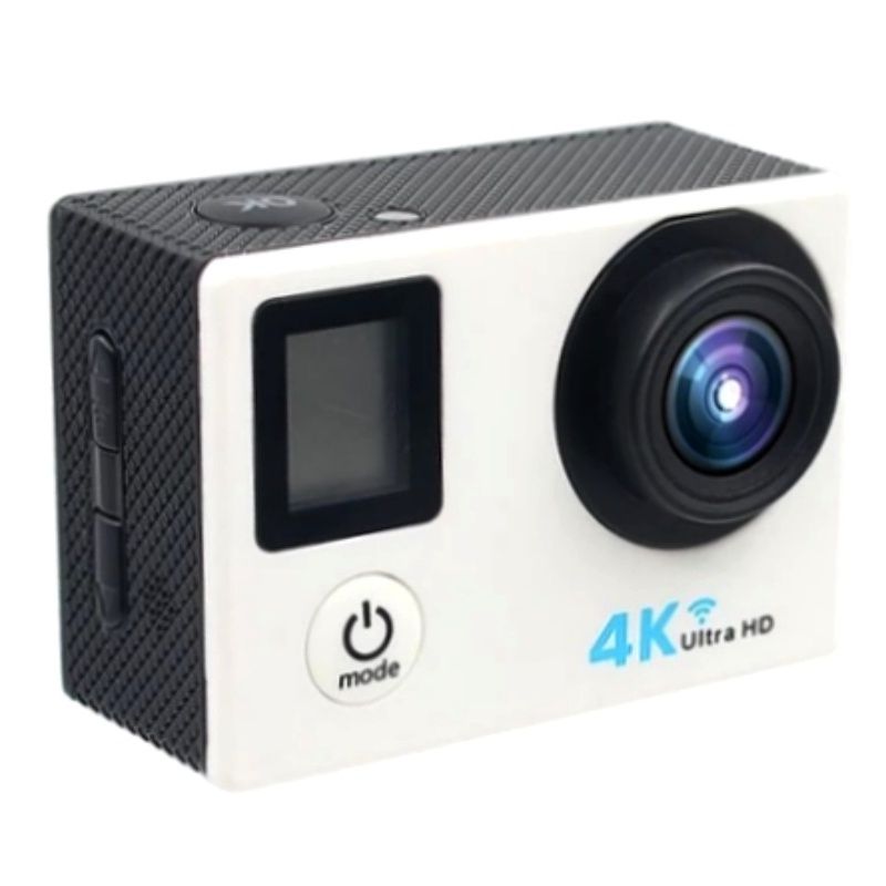 Câmera de Ação Esportiva 4K c/ Controle e Tela Dupla 0224 - Prata