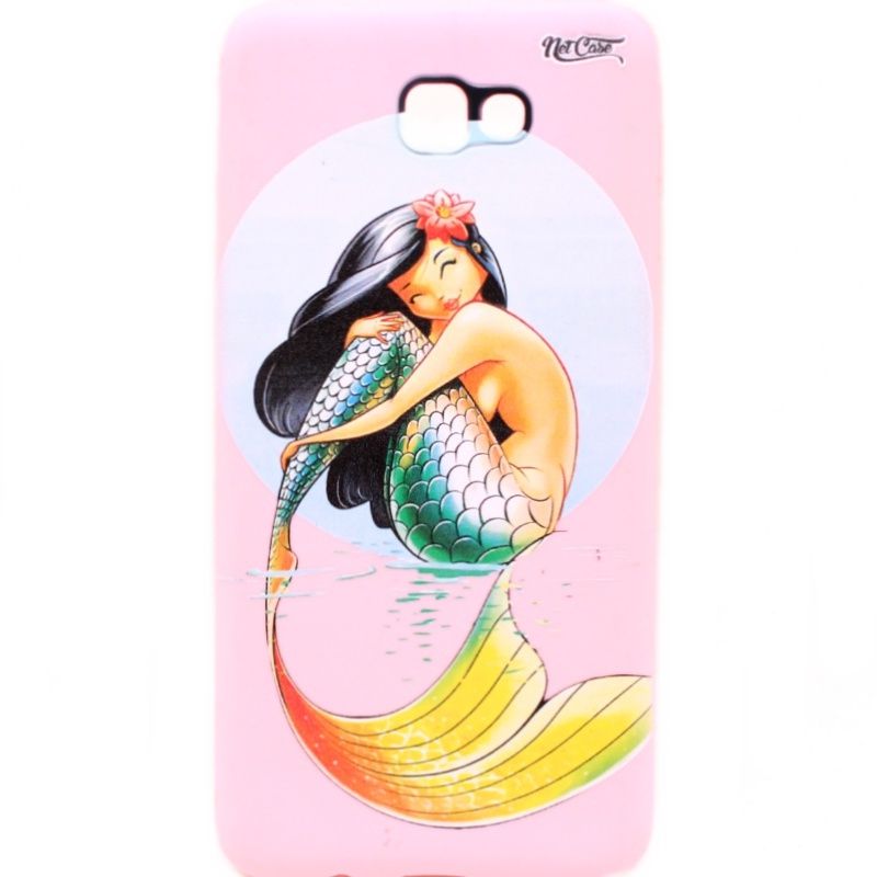 Capa Netcase Borracha para Samsung Galaxy J7 Prime - Moon Mermaid Rosa