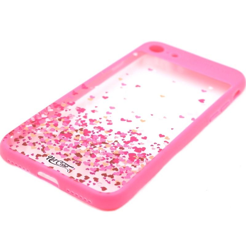 Capa Netcase Auto Focus Corações Outono para IPhone 7G/8G - Rosa