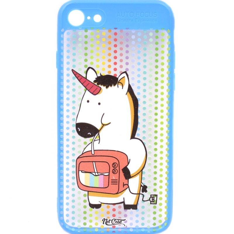 Capa Netcase Auto Focus Unicorn Drink para IPhone 7G/8G - Azul