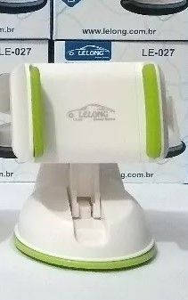 Suporte Veicular *Universal* Lelong LE-027 - Branco com Verde