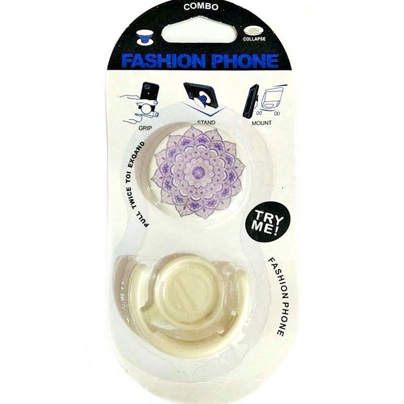Suporte Pop Socket - Flor de Lótus Lilás
