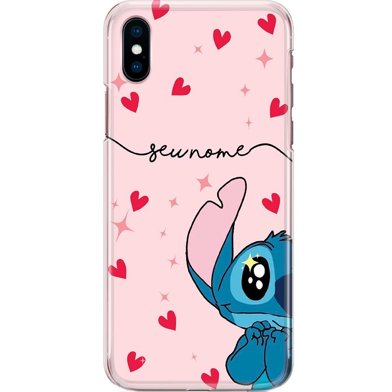 Capa Silicone NetCase Chapada Nome Stch Little Hearts