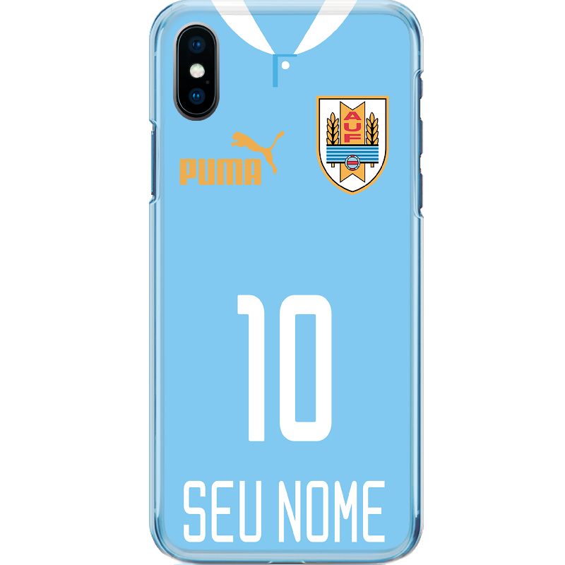 Capa Silicone NetCase Chapada Nome Copa Oficial Uruguai 10