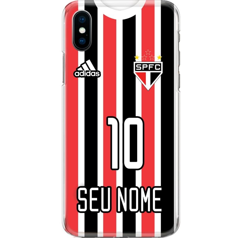 Capa Silicone NetCase Chapada Nome Coleção Times Brasileiros - Tricolor