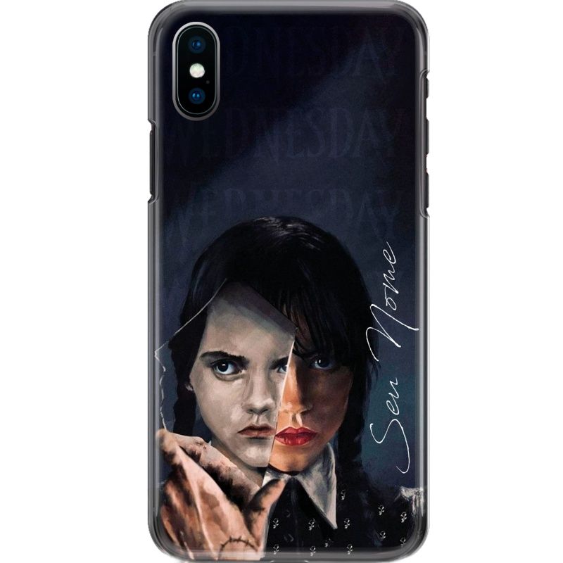 Capa Silicone NetCase Chapada Nome Coleção Wandinha - Christina Ricci Vs Jenna Ortega