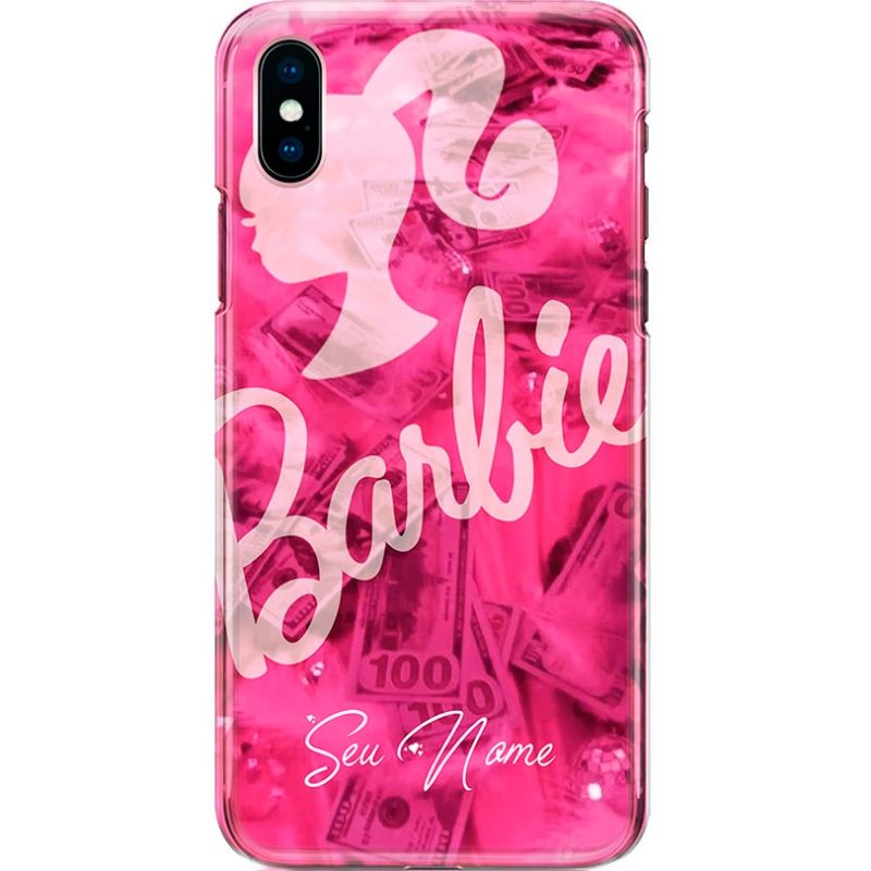 Capa Silicone NetCase Chapada Nome Coleção Barbie - Pink Dollars