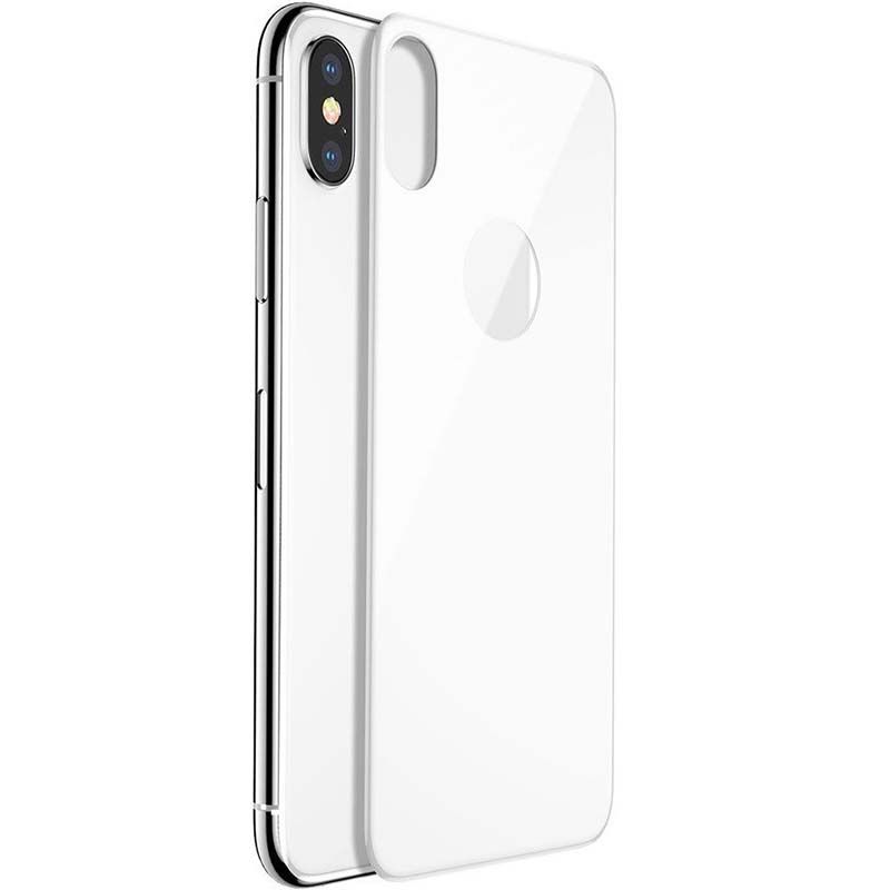 Película de Vidro Traseira Branca para IPhone