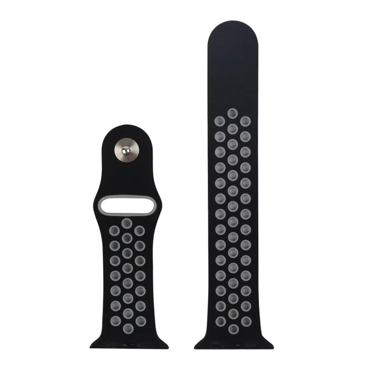 Pulseira Furadinha para Apple Watch 38/40mm - Preto e Cinza