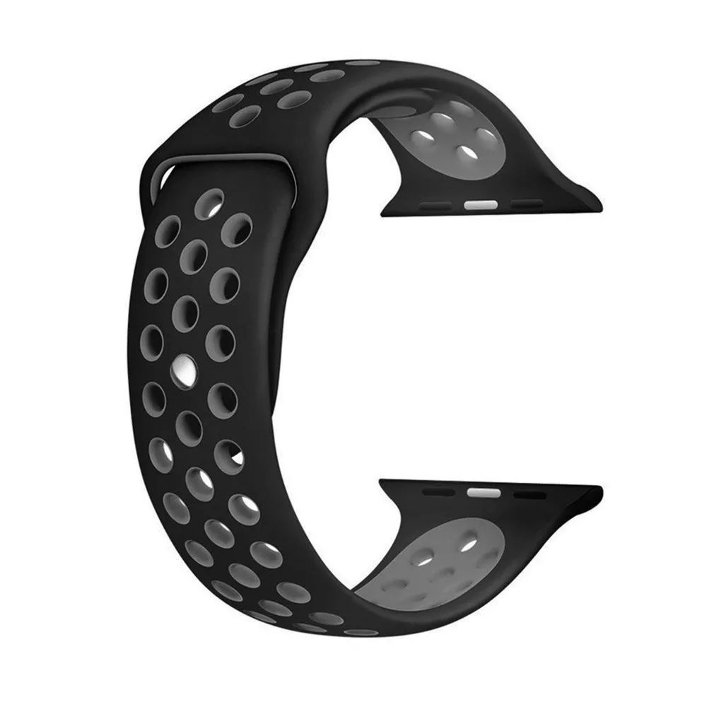 Pulseira Furadinha para Apple Watch 38/40mm - Preto e Cinza