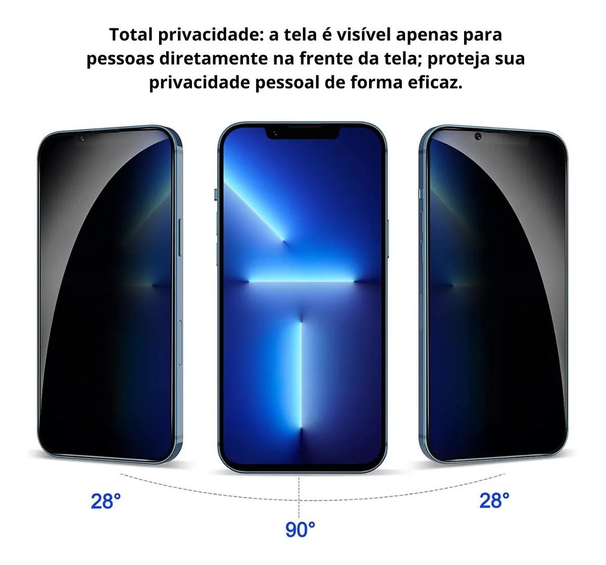 Película de Vidro Temperado PRIVATE 3D para IPhone - Preto
