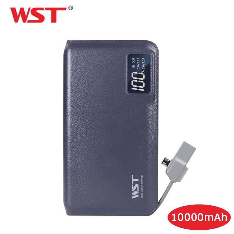Bateria Extra Portátil Universal Power Bank WST-WP928 Usb - 10000mAh - Preto