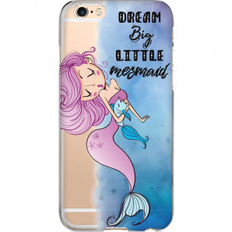 Capa Silicone NetCase Transparente Dream Big Little Mermaid