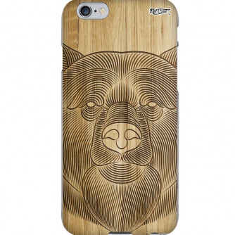 Capa Silicone NetCase Chapada Madeira Gravura Bear
