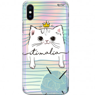 Capa Silicone NetCase Holográfica Cat Iti Malia