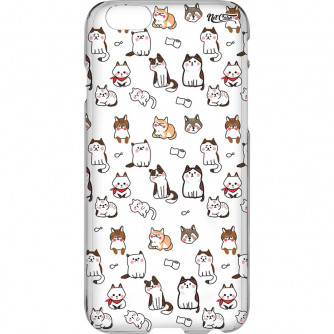 Capa Silicone NetCase Transparente Cats