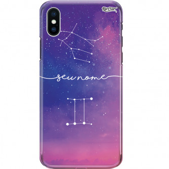 Capa Silicone NetCase Chapada Nome Signo Gêmeos