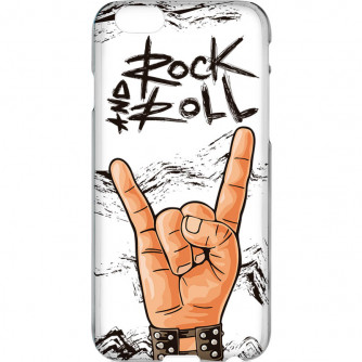 Capa Silicone NetCase Transparente Símbolo Rock and Roll