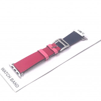 Pulseira de Couro Simple Tour para Apple Watch 38/40mm - Azul e Pink