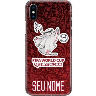Capa Silicone NetCase Chapada Nome Mascote Qat'ar 2022